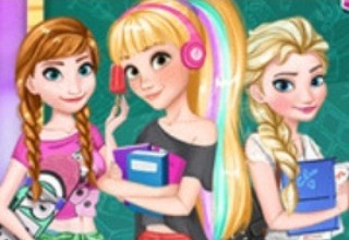 Mini Juego Disney girls Back to School Online Gratis